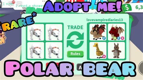 Toys can be Legendary, Ultra Rare, Rare, Uncommon. . What is a polar bear worth in adopt me